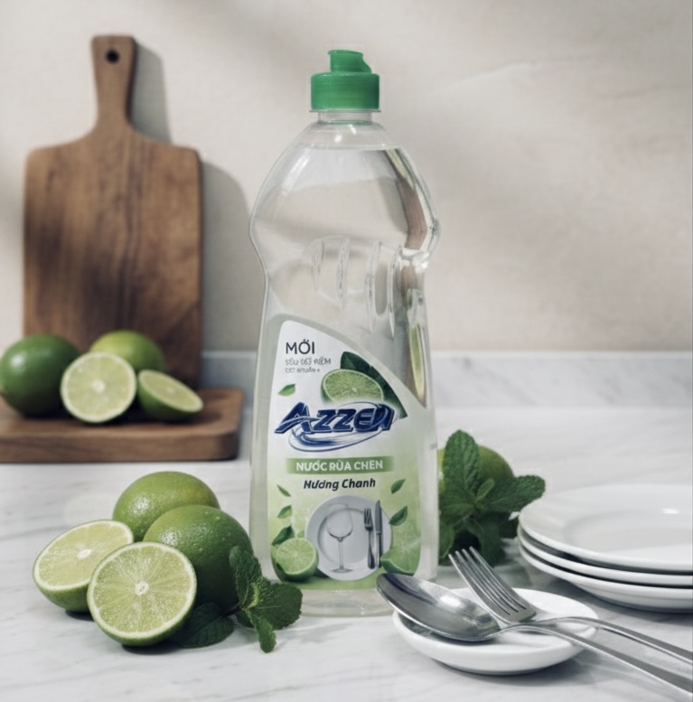 KN NƯỚC RỬA CHÉN CAO CẤP AZZEN HƯƠNG BẠC HÀ