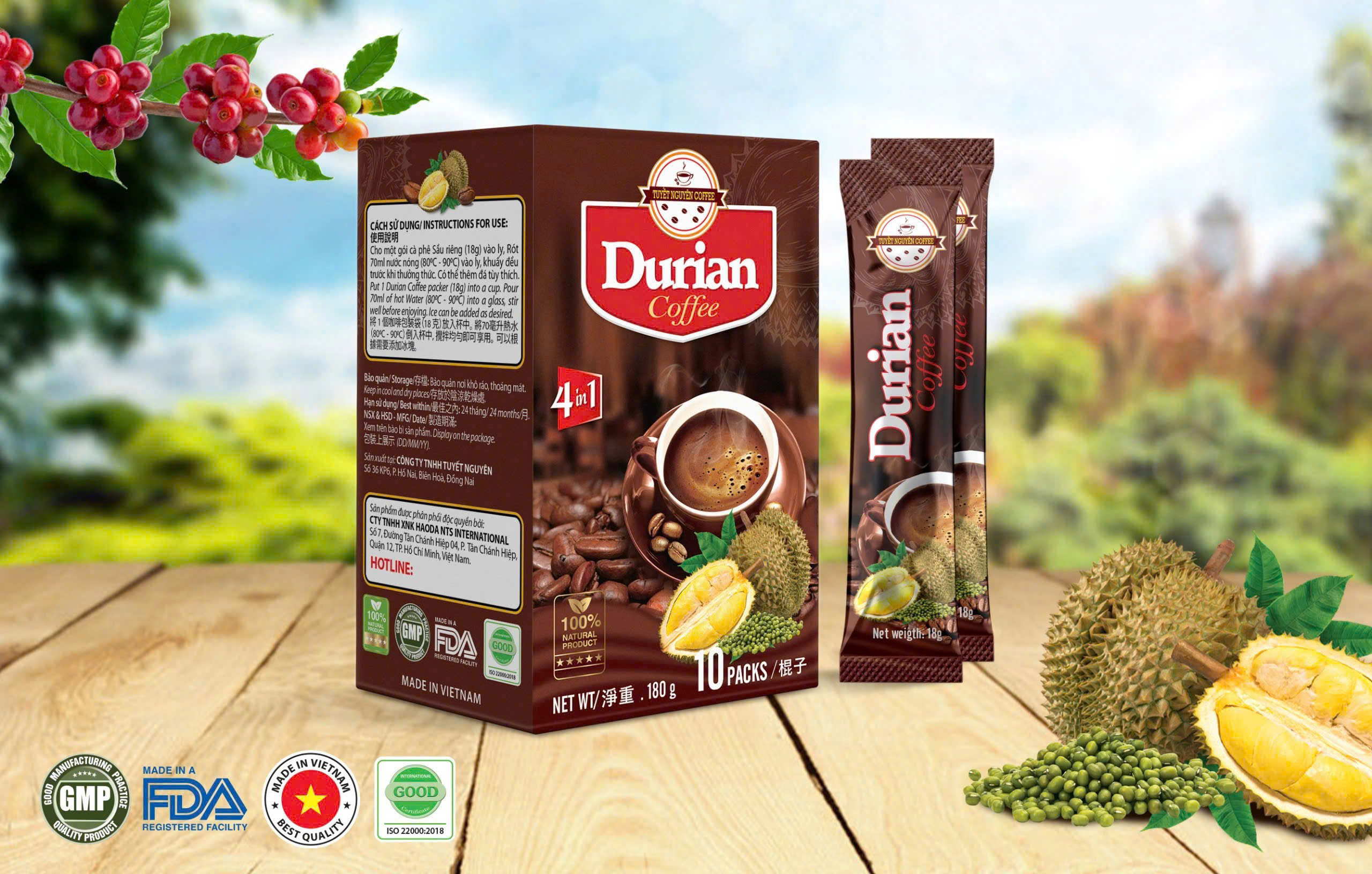 KN CÀ PHÊ SẦU RIÊNG CAO CẤP