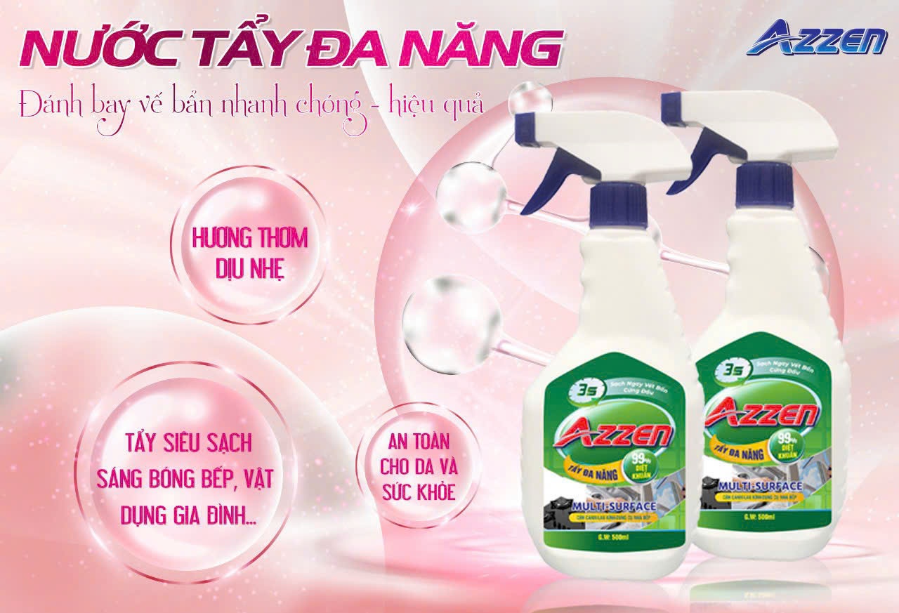 SIÊU TẨY CẶN CANXI AZZEN CHÍNH HÃNG (TẨY ĐA NĂNG)