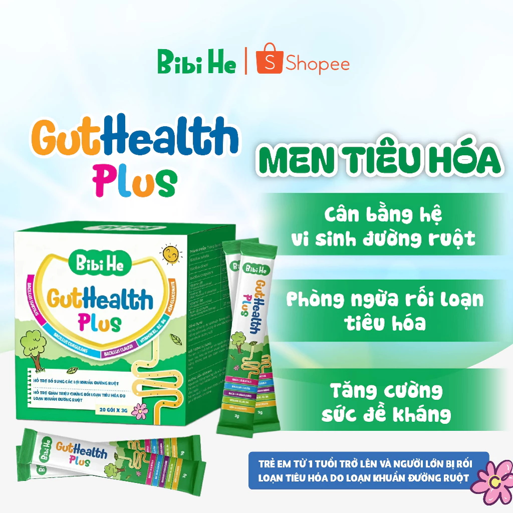 Men Tiêu Hóa GUTHEALTH PLUS Hỗ Trợ Bổ Sung Lợi Khuẩn Đường Ruột, Giảm Triệu Chứng Rối Loạn Tiêu Hóa