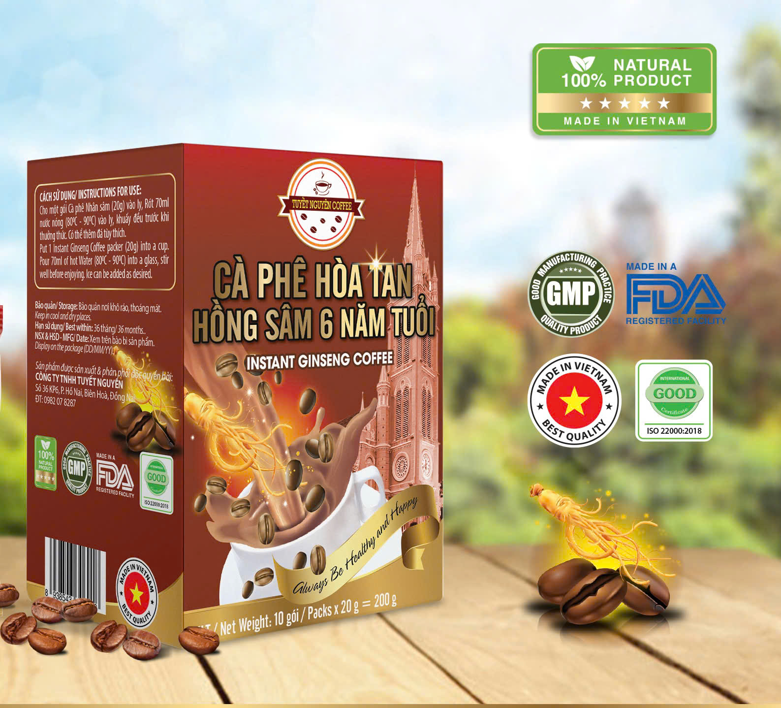 KN Cafe hồng sâm 6 năm tuổi Hàn Quốc